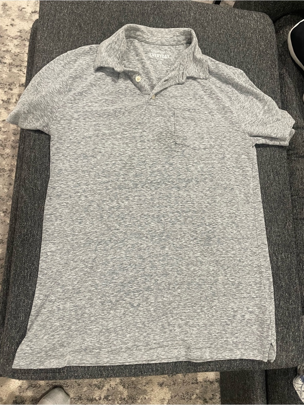 Crewcuts Gray Heather Polo Shirt Boys 16 XL